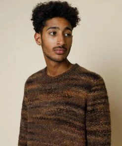 Folk Highlight Crew Mottled Brown Made In Portugal 7 Folk Highlight Crew Mottled Brown Made In Portugal