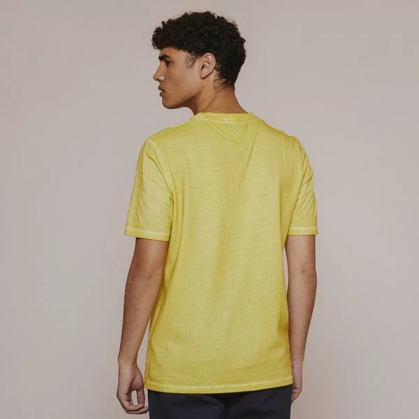 Folk Contrast Sleeve Tee Cold Dye Light Gold 4 Folk Contrast Sleeve Tee Cold Dye Light Gold