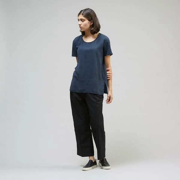 Folk Wide Trouser Japanese Cotton Black 3 Folk Wide Trouser Japanese Cotton Black