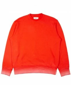 Folk Boxy Sweat In Red Gradient