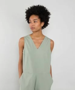 Folk V Overall Jumpsuit Olive Ripstop