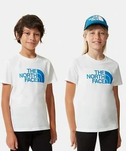 The North Face T-Shirt Easy Tee Junior White/Banff Blue