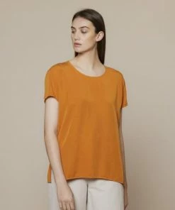 Folk Marigold Woven Lyocell Crew