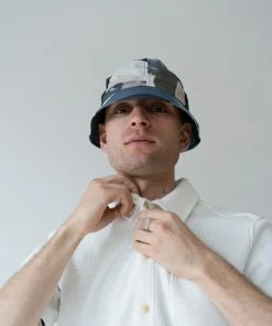 Folk Bucket Hat In Dark Multi Dot