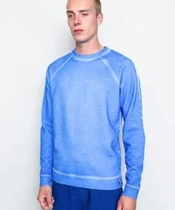 Folk Rivet Sweat In Cold Dye Blue