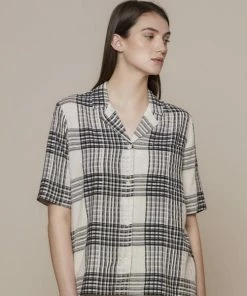 Folk Alber Check Soft Collar Shirt