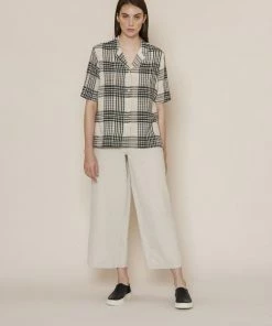 Folk Alber Check Soft Collar Shirt