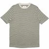 Folk Classic Stripe T-Shirt in Olive Ecru