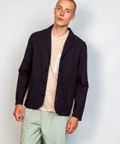 Folk Patch Jacket In Soft Black Crinkle 13 Folk Patch Jacket In Soft Black Crinkle