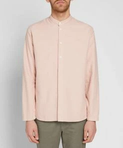 Folk Stone Half Placket Grandad Shirt