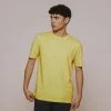 Folk Contrast Sleeve Tee Cold Dye Light Gold