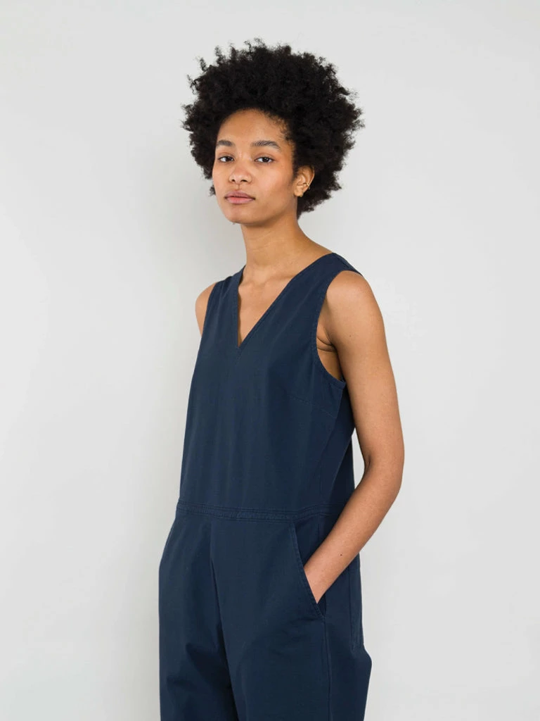 Folk Overall Jumpsuit In Navy Ripstock 3 Folk Overall Jumpsuit In Navy Ripstock