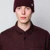 Folk Wool Cashmere Beanie In Oxblood 2 Folk Wool Cashmere Beanie In Oxblood