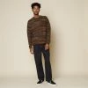 Folk Highlight Crew Mottled Brown Made In Portugal