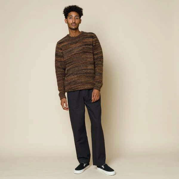 Folk Highlight Crew Mottled Brown Made In Portugal 3 Folk Highlight Crew Mottled Brown Made In Portugal
