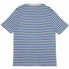 Folk Classic Stripe T-shirt In Woad & Ecru