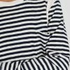 Folk Striped Long Sleeved Tee Navy/Ecru