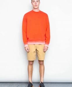 Folk Boxy Sweat In Red Gradient
