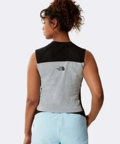 The North Face Wmns Sunriser Crop Tank Top Grey Heather