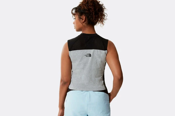 The North Face Wmns Sunriser Crop Tank Top Grey Heather 4 The North Face Wmns Sunriser Crop Tank Top Grey Heather