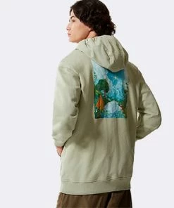 The North Face Heritage Zip Hoodie Tea Green