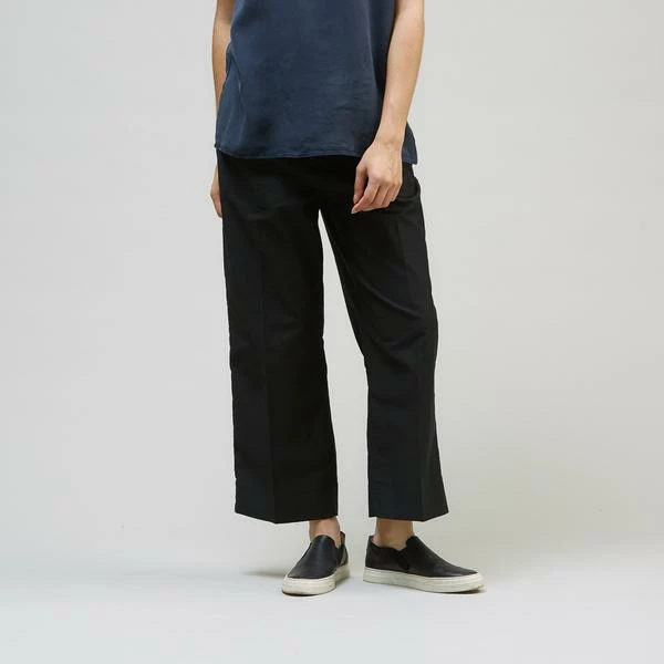 Folk Wide Trouser Japanese Cotton Black 4 Folk Wide Trouser Japanese Cotton Black