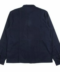 Folk Patchwork Seoul Shirt Navy