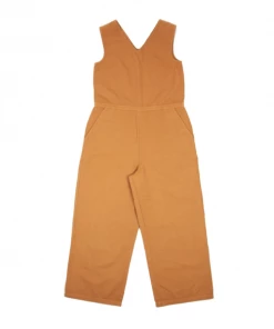 Folk Teak V Overall Jumpsuit