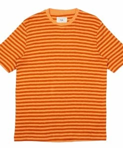 Folk Classic Stripe Tee Burnt / Light Orange