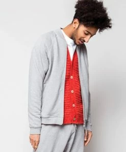 Folk Rivet Sweat Pant In Grey Melange