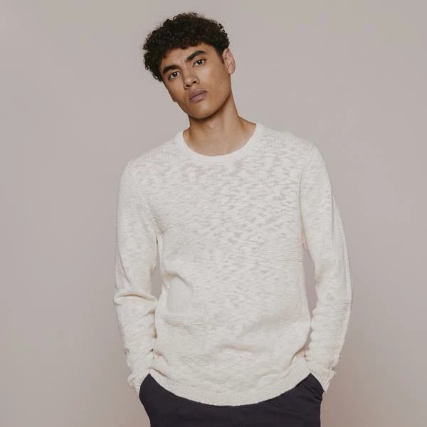 Folk Stone Emboss Slub Crew 3 Folk Stone Emboss Slub Crew