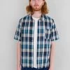 Folk Seoul Shirt In Yellow & Cyan Check