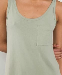 Folk Jersey Dress Olive