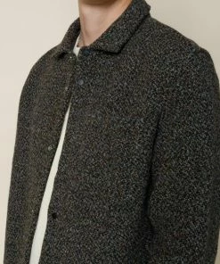 Folk Stone Moss Orb Virgin Wool Jacket Made In Portugal