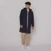 Folk Navy Hooded Mac