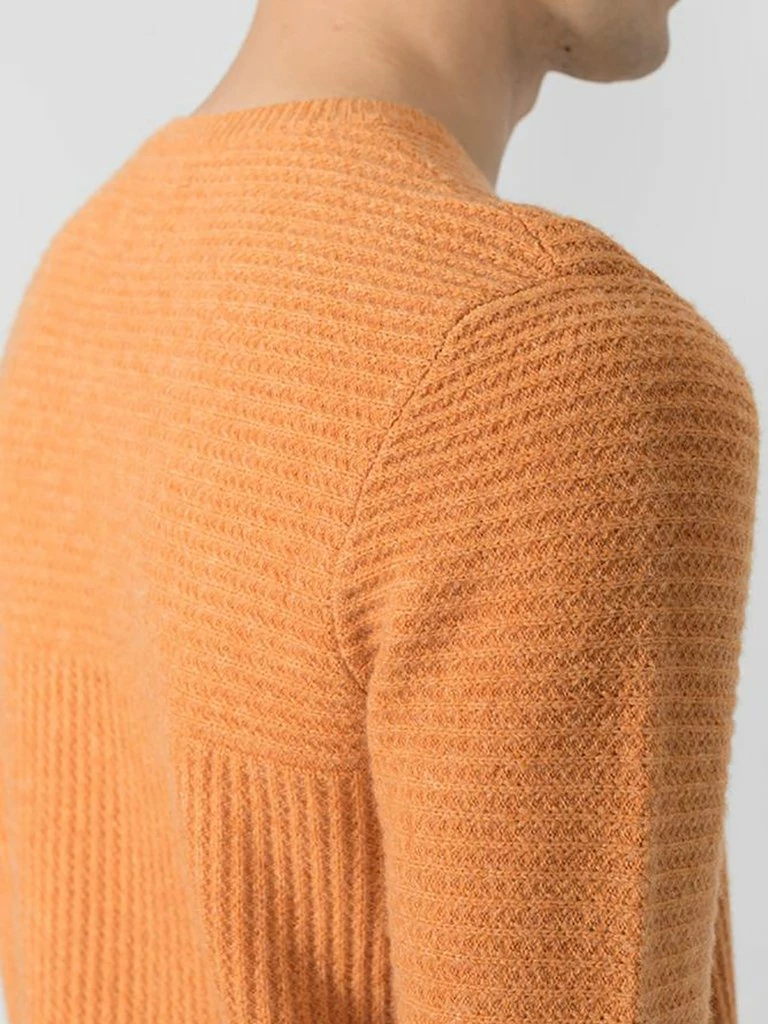 Folk Orange Signal Knit Sweater 4 Folk Orange Signal Knit Sweater