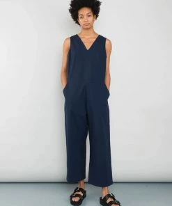 Folk Overall Jumpsuit In Navy Ripstock 10 Folk Overall Jumpsuit In Navy Ripstock