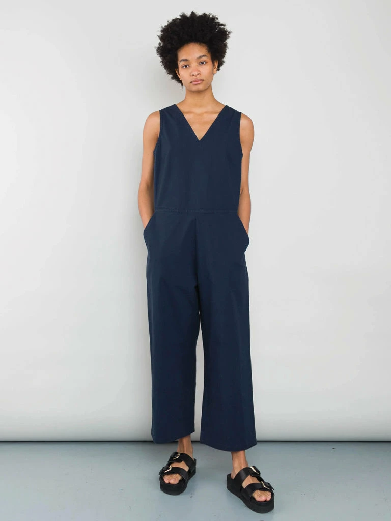 Folk Overall Jumpsuit In Navy Ripstock 5 Folk Overall Jumpsuit In Navy Ripstock