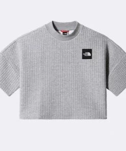 The North Face Wmns Mhysa Quilted S/S Top Heather Grey