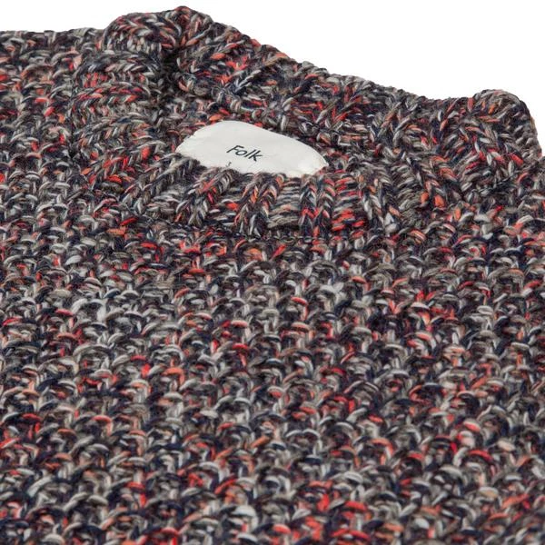 Folk Mixed Yarn Crew Navy Quartz Pink Mix 4 Folk Mixed Yarn Crew Navy Quartz Pink Mix