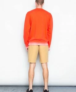Folk Boxy Sweat In Red Gradient