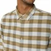 Folk Storm Shirt Tan Linear Check