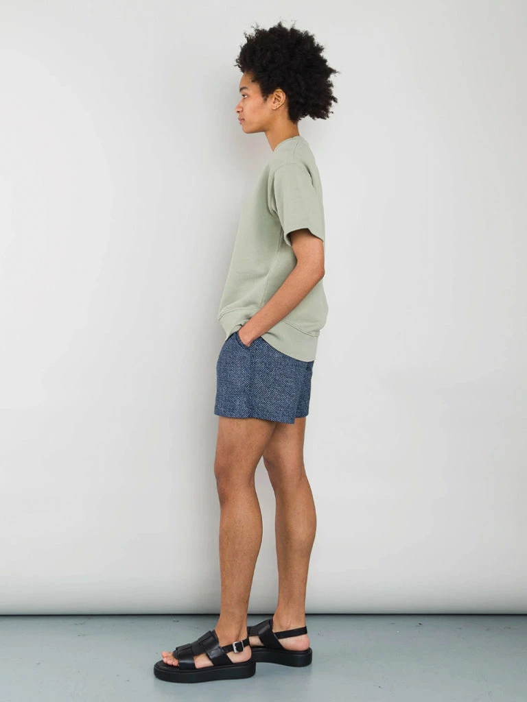 Folk Ss Boxy Sweatshirt In Olive 5 Folk Ss Boxy Sweatshirt In Olive