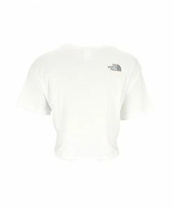 The North Face T-Shirt Cropped Easy Donna White/Goblin Blue