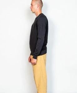 Folk Reworked Rivet Sweat In Soft Black