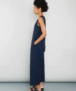 Folk Overall Jumpsuit In Navy Ripstock 11 Folk Overall Jumpsuit In Navy Ripstock