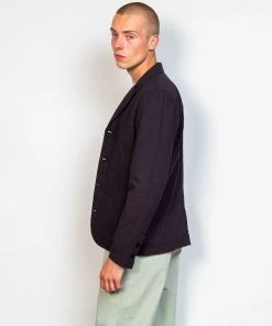 Folk Patch Jacket In Soft Black Crinkle 11 Folk Patch Jacket In Soft Black Crinkle