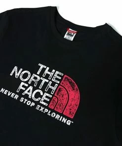 The North Face T-Shirt Rust 2 Black/brillant Coral Uomo