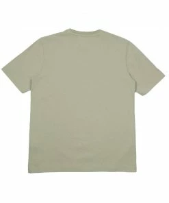 Folk Contrast Sleeve T-Shirt in Olive