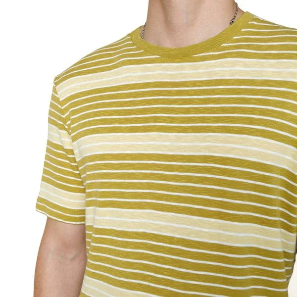Folk Highlight Stripe Tee Chartreuse Soft Yellow 3 Folk Highlight Stripe Tee Chartreuse Soft Yellow